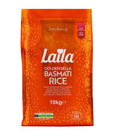 LAILA LAILA - Golden Sella Basmati Reis lot de 10 (1 x 10 kg)