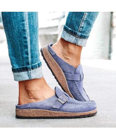Shop Women's Casual Suede Slip-On Sandals | Comfortable Summer Clogs | International Shipping Available - Buy Online on GoSupps.com