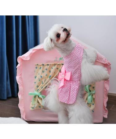 Petroom Pink Stars Dog Dress | Small Dogs & Cats Apparel (Medium) - Buy Online on GoSupps.com