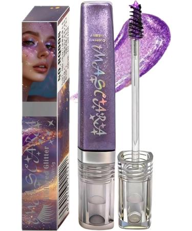 Glitter Mascara for Eyelashes | 5g Anti-Smear Balm Waterproof Volumizing Mascara For Sensitive Eyes Evening Date Wedding Concert Show Gift - Buy Online on GoSupps.com