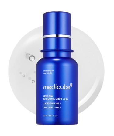 medicube Zero Exosome Shot 7,500 PPM Spicule Facial Serum | Liquid Skin Booster Serum | Exosome AHA+BHA+PHA | Pore Care Dead Skin Cells Skin Texture | Korean Skin Care 1.01 fl.oz Zero 7,500