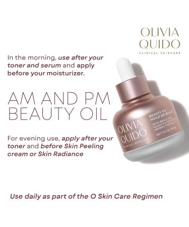 OLIVIA QUIDO Clinical Skin Care Beauty Oil - Anti-Aging Serum with Bakuchiol Marula & Rose Hip Oil for Brightening Repairing and Hydrating Skin - Acne Prevention - Buy Online on GoSupps.com