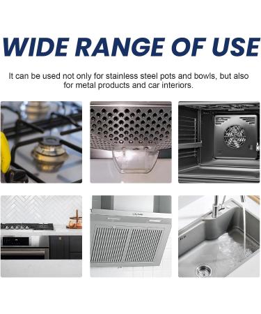 Stainless Steel Clean Wax Magical Nano-Technology Stainless Steel Cleaning Paste Stainless Steel Cleaner And Polish 3 In 1 Stainless Steel Wax Cleaner for Grease Sink Oven (2 Pcs) - Buy Online on GoSupps.com