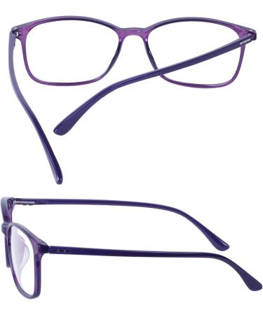 Computer Glasses Blue Light Blocking Anti Eye Strain Anti Glare Fatigue - Lightweight (14g) Frame Unbreakable Purple - Buy Online on GoSupps.com