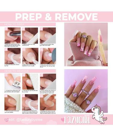 SXC Cosmetics Poly Extension Gel Nail Kit All in One Gel Nail Art Starter Kit for Beginners (Lazygirl Series) - Buy Online on GoSupps.com