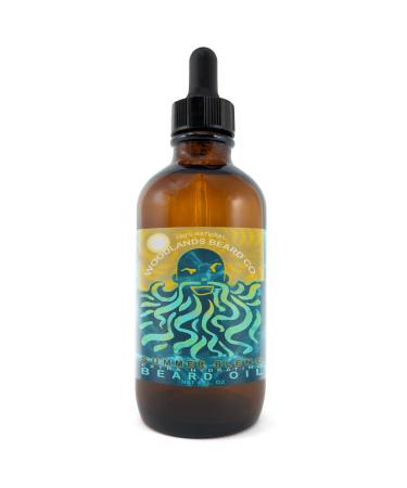 Summer Blend Extra Hydrating Beard Oil Scented with Bergamot Lime and Ylang Ylang (4oz) 4 Fl Oz (Pack of 1)