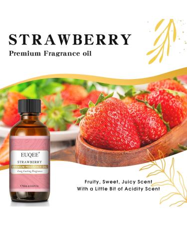 EUQEE Strawberry Fragrance Oil 60ml - Aromatherapy and DIY Candle Making Essential Oil - Buy Online on GoSupps.com
