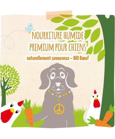 MjAMjAM - Premium Wet Dog Food - Naturally Delicious - Organic Chicken with Carrots Pack of 6 (6 x 200g) Grain Free with Extra Meat - Buy Online on GoSupps.com