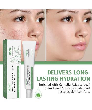 Lucksun Centella Asiatica Cream for Sensitive Skin 85% Natural Moisturizer Intensive Hydration & Repair 50g - Buy Online on GoSupps.com