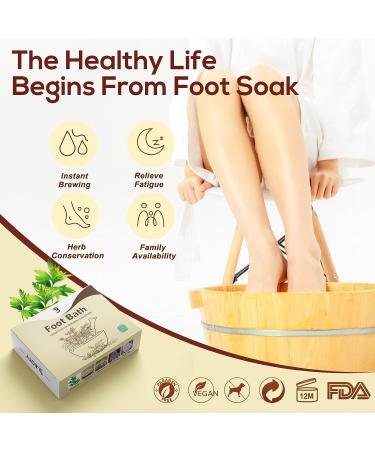 10PCS Herbal Foot Soak for Lymphatic Drainage and Muscle Relief - Ginger Foot Bath Bag for Sleep, Stress Relief, and Pain Management - Buy Online on GoSupps.com