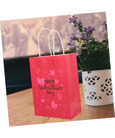 Healeved 50 Pcs Valentine's Day Tote Wedding Tissues Kid Gifts Gift Container Jewelry Valentine Bags with Handles Party Bag Candy Bags Decor Valentine Gift Bags Birthday Present - Buy Online on GoSupps.com