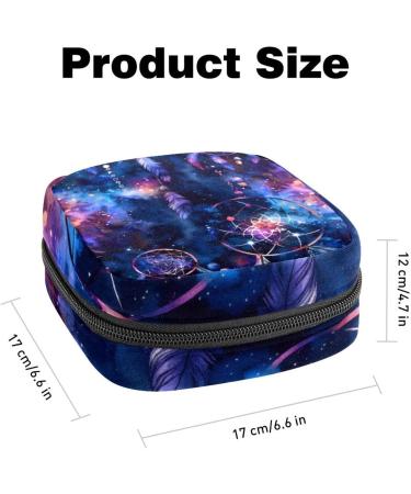 MUOOUM Menstrual Pad Bag - Stylish Zippered Storage for Tampons & Women's Essentials (Cat Glasses) - Lightweight Collection Bag for Women & Girls | 4.7x6.6 in - Buy Online on GoSupps.com