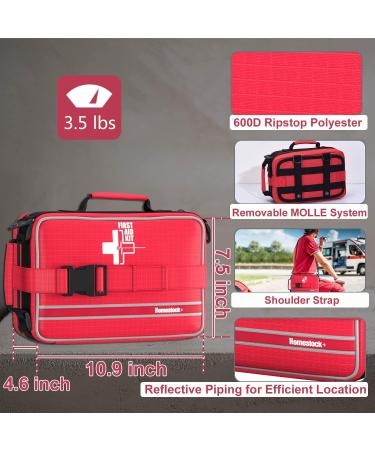 2023 Upgrade Advanced First Aid Kit - 230 Piece Comprehensive Trauma Kit for Home, Office, Camping & Travel - Labelled Compartments for Cars & Backpacking - Buy Online on GoSupps.com