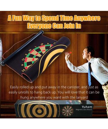 Yuham Magnetic Dart Board Game for Kids and Adults - 12pcs Safe Darts - Indoor/Outdoor Fun - Ideal Toys & Gifts for 5-13 Year Old Boys - Buy Online on GoSupps.com