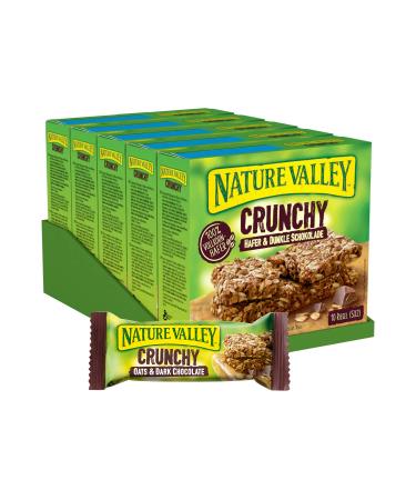 Nature Valley Crunchy Oats & Dark Chocolate Pack of 5 (5 x 210 g) Oats and Dark Chocolate