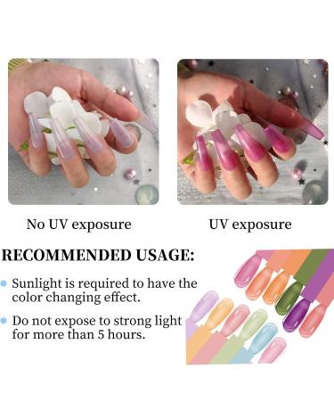 SEISSO Transparent Nude Jelly Gel Nail Polish Set - 6 Sheer Colors for DIY Nail Art - Perfect Gift for Girls and Women - Buy Online on GoSupps.com
