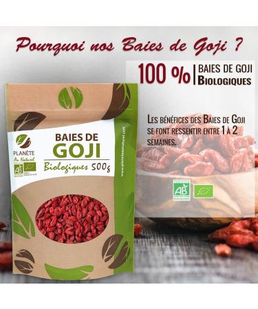 Organic Goji Berries Tibet Region - 500g - Buy Online on GoSupps.com