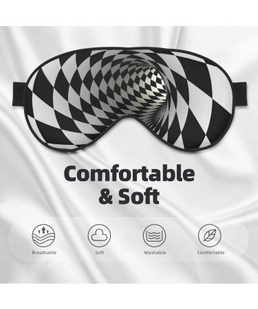 3D Vortex Illusion Sleep Eye Mask - Soft Eyeshade for Travel & Night Sleep | Elastic Strap Blindfold - Buy Online on GoSupps.com