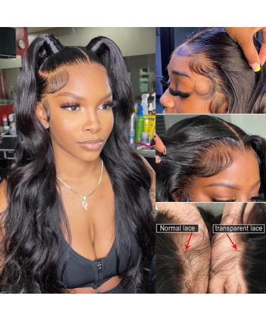 22 Inch Body Wave Lace Front Wig | Brazilian Virgin Human Hair | 180% Density | HD Transparent Lace | Pre Plucked with Baby Hair | Natural Hairline - Buy Online on GoSupps.com