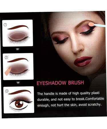 Baluue 100pcs Professional Eyeshadow Emulsion Dual Ended Makeup Brush Makeup Gadgets 6.5x1.3cm Blue - Buy Online on GoSupps.com