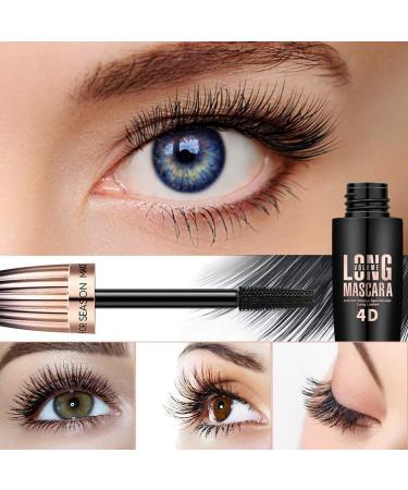 Buy Waterproof 4D Silk Fiber Mascara - Volume & Length for Dense Eyelashes | International Shipping - Buy Online on GoSupps.com
