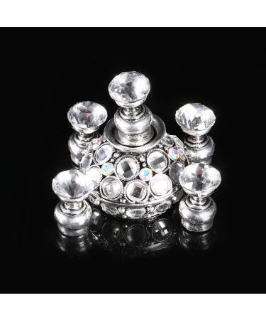 2 Colors Nail Tips Stand Holder - Manicure Display Base for Nail Salon | Silver Nail Practice Tools - Buy Online on GoSupps.com