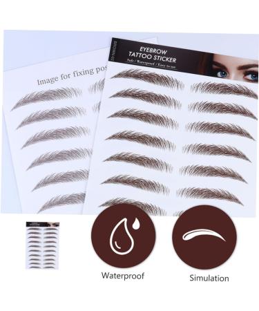 Beavorty 10 Pcs Eyebrow Stickers Eyebrow Transfer Tattoos Hair-like Eyebrows Stickers 6d Eyebrow Trimming - Buy Online on GoSupps.com