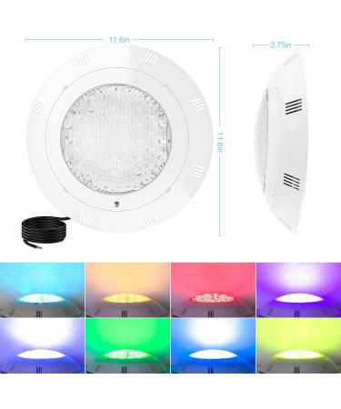 Kingwen 38W RGBW LED Pool Lighting - Waterproof Underwater Lamps with Remote Control | IP68 12V AC/DC - Buy Online on GoSupps.com