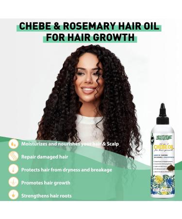 Natural Chebe Hair Oil for Growth - 10 in 1 Moisturizer & Braid Bonnet | Stronger Thicker Longer Hair - Buy Online on GoSupps.com