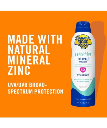Banana Boat Simply Protect Sensitive Sunscreen Spray SPF 50 - 25% Fewer Ingredients - 9.5 oz | International Shipping - Buy Online on GoSupps.com
