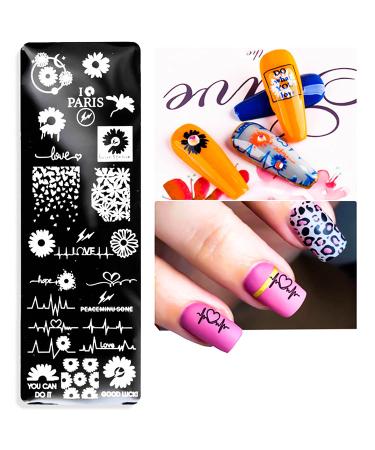 DANNEASY Nail Stamping Plate 6-Piece Stencils Kit - Summer Style Manicure Set with Stamper, Scraper & Storage Bag - Buy Online on GoSupps.com