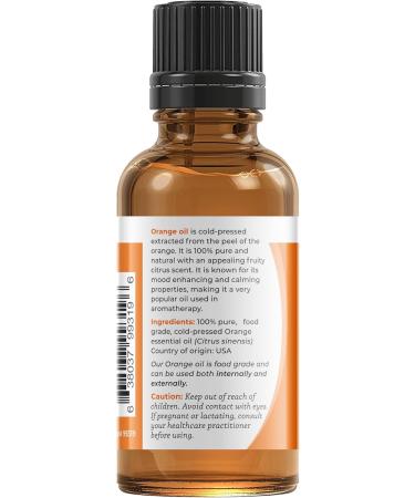 Viva Doria 100% Pure Sweet Orange Essential Oil - Food Grade Undiluted 30 mL (1 Fl Oz) - Premium USA Orange Oil for Aromatherapy & Cooking - Buy Online on GoSupps.com