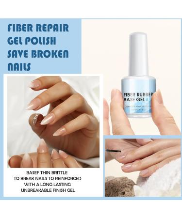 Nail repair and reconstruction gel thickening and strengthening treatment with a lengthening effect | 15 ml Quick-drying for manicures indoors while traveling outdoors at home - Buy Online on GoSupps.com