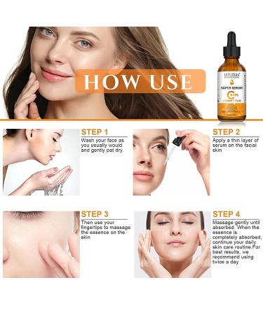 20% Vitamin C Serum for Face with Hyaluronic Acid - Anti-Aging Facial Serum for Men & Women Fades Dark Spots Boosts Collagen Hydrates & Plumps Skin - 1 Fl Oz - Buy Online on GoSupps.com