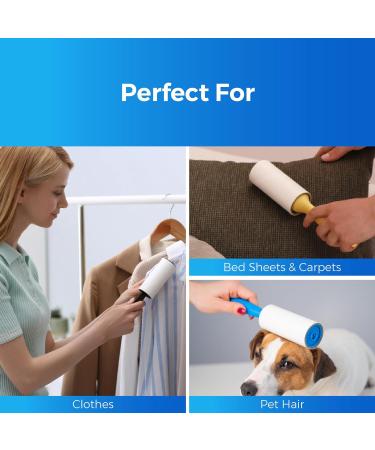 STERUN Lint Roller Sticky Refills Pack Of 6-360 Sheets For Quickly Removes Dust And Hair From Clothes Cars Pets Hair | Lint Roller For Clothes | Lint Remover | Lint Roller Refills - Buy Online on GoSupps.com