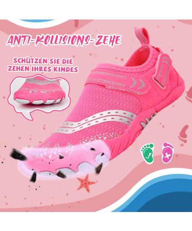 Buy Ieilulu Children's Water Shoes - Velcro Fastener - Pink Aquasque for Girls - Size 37 EU | International Shipping Available - Buy Online on GoSupps.com