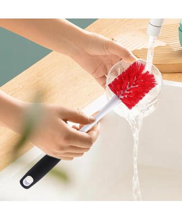 Shakven Water Bottle Cleaner Brush - Bottle Scrubber Brush with Ergonomic Handle - Cup Cleaner Kitchen Scrub Cleaning Brushes for Cup Wine Glasses Coffee Mugs Tumblers Wine Decanters - Buy Online on GoSupps.com