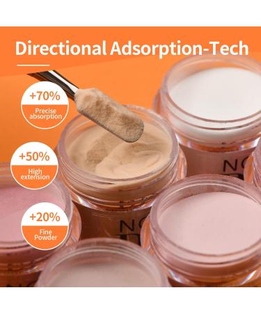 Nail Dipping Powder Kit - Nail Powder Dip Kit Starter Set - 6 Colors Nude Pink Neutral Skin Transparent - Dipping Powder Nail Starter Kit French Art Manicure DIY Gifts No Need Nail Lamp Cured - Buy Online on GoSupps.com