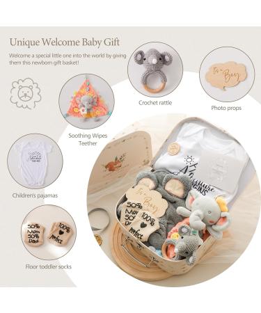 Celebrity Babe Baby Gift Set | Newborn Essentials & Milestone Blanket | Perfect Baby Shower Gift for Boys - Buy Online on GoSupps.com