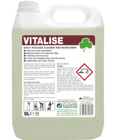 Clover Chemicals 520 Vitalise Daily Poolside Cleaner/Maintainer 5 L