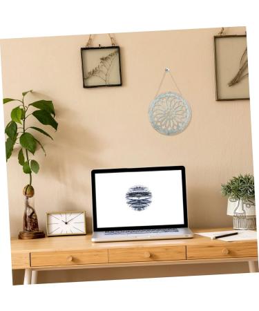 Zerodeko Pattern Disc Wall Decorations for Home Wall Hanging Art Sculpture Acrylic Wall Pendant Round Alien 20x20cm Coffee - Buy Online on GoSupps.com