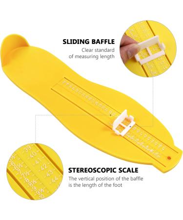 Healifty Shoe Sizer Measuring Device for Adults and Kids - Yellow Foot Measurement Gauge - Buy Online on GoSupps.com