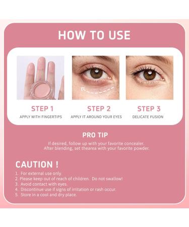  Ceprznvey Under Eye Brightener 3g Color Correcting Concealer Waterproof Foundation Beauty Supplies Lightweight Texture Compact Size Makeup Highlighter For Travel - Buy Online on GoSupps.com