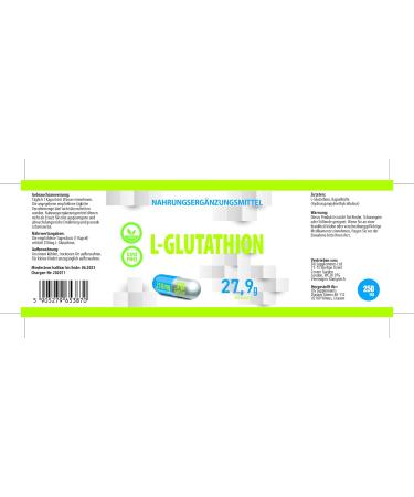 L-Glutathione 250mg - 90 Vegan Capsules for Skin & Liver Detox | High Dose Laboratory Tested - Buy Online on GoSupps.com