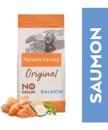 Nature's Variety Original No Grain - Dry Dog Food for Medium and Large Breed Adult Dogs - Grain Free - with Boneless Salmon - 2kg - Buy Online on GoSupps.com