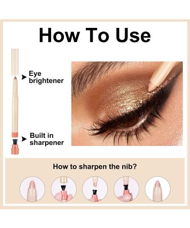  Erinde Erinde Crayon paupi res vert mat Green Cream Eyeshadow Stick Crayon eyeliner Long Lasting & Waterproof Metallic Eye Makeup - Buy Online on GoSupps.com