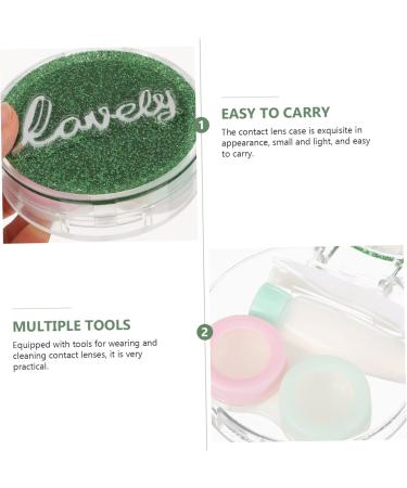 Buy Solustrie Small Plastic Container for Contact Lenses | Compact Mirror & Local Storage Case for Makeup Essentials - Buy Online on GoSupps.com