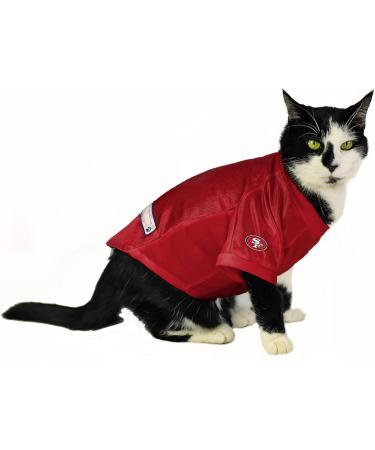 Shop Littlearth NFL San Francisco 49ers Saloon Letters Stretch Pet Jersey - Size S | International Shipping Available - Buy Online on GoSupps.com