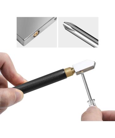 Glass Cutter Tool Set 2mm-20mm Pencil Style Oil Feed Carbide Tip with 2 Bonus Blades and Screwdriver - Buy Online on GoSupps.com