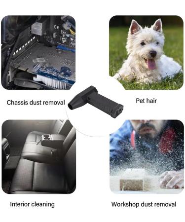 130 000 RPM Turbo Hair Dryer - Portable Cordless Mini Blow Gun for Quick Drying & Car Use - Buy Online on GoSupps.com